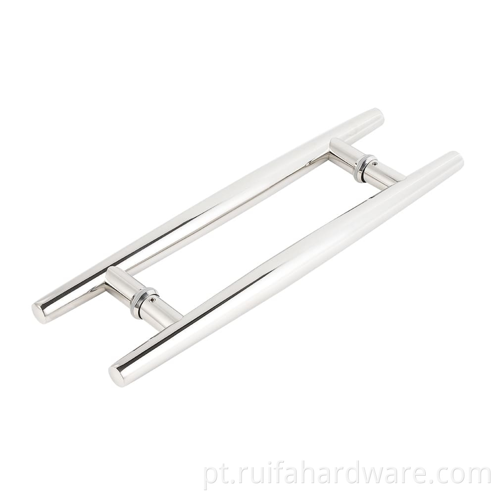 Round Tube Glass Door Handles (4)